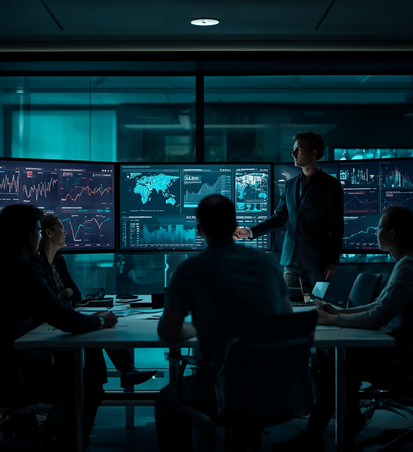 Modern data and analytics workspace representing workforce technology solutions