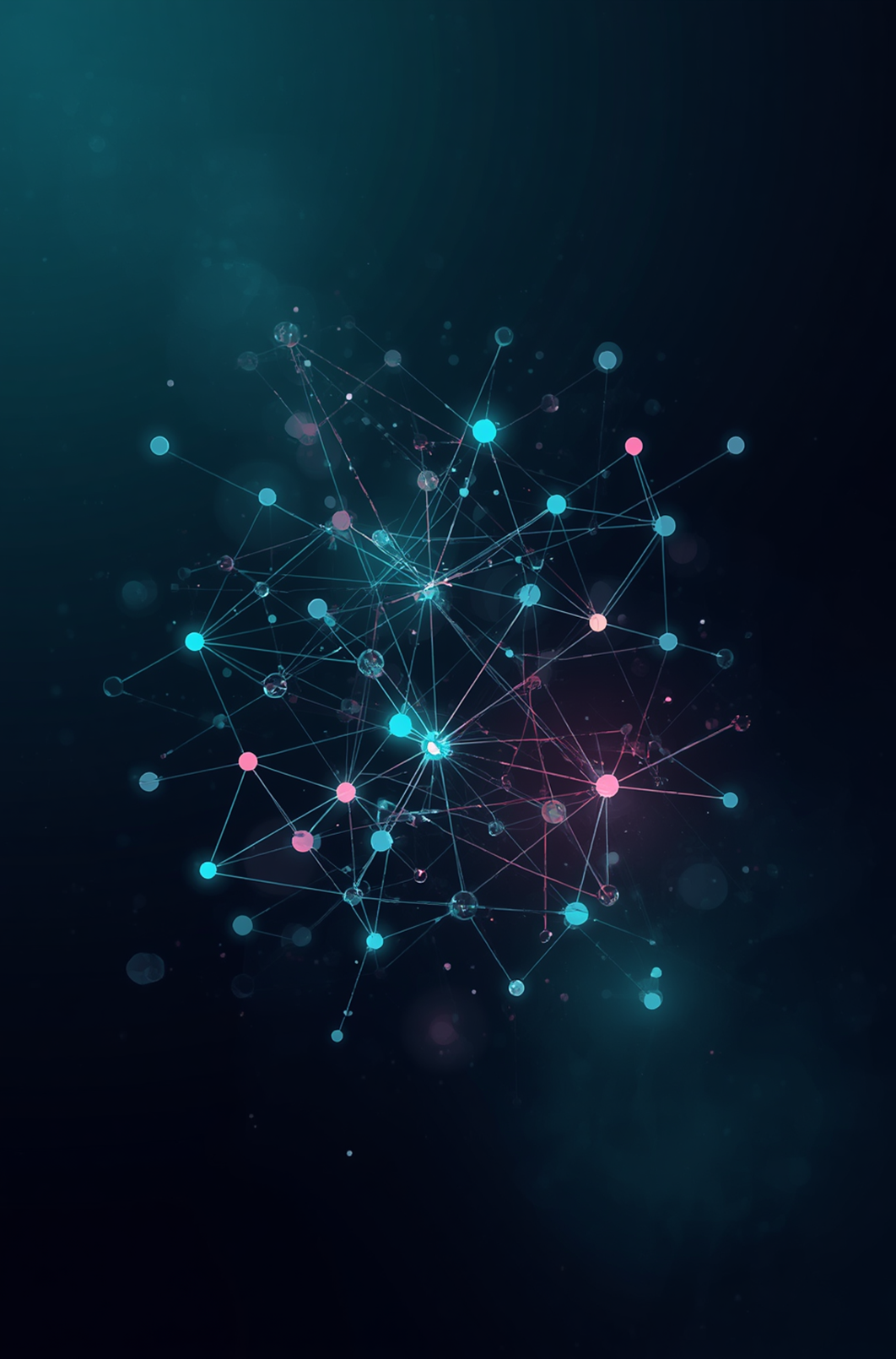 Abstract network illustration representing workforce capability mapping